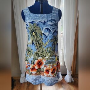 Beachy Blue Floral Dress